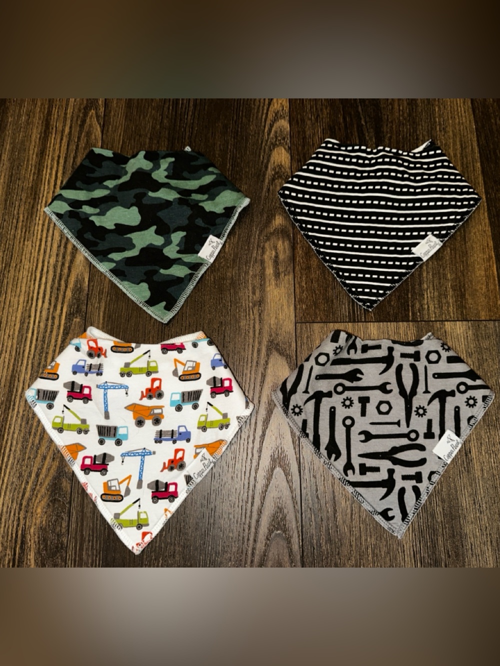 Copper Pearl Baby Bandana Bib Set